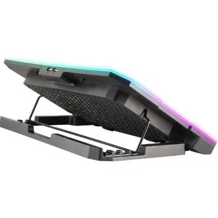 NGS Hero Stand Base de refrigeración para portátiles hasta 15,6 pulg. Negro RGB